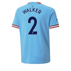Manchester City Kyle Walker #2 Hjemmedrakt 2022-23 Kortermet